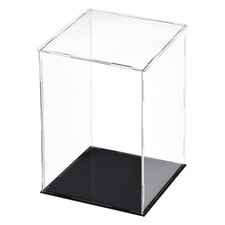 Acryl klar Vitrine Box staubdicht Schaukasten W&uuml;rfel SammlerSt&uuml;ck 20x20x30cm