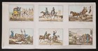 Estampe signée scènes multiples cavaleries sur routes et postes Carle Vernet