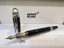 Rare Montblanc Meisterstuck Black Body Limited Special Edition Fountain Pen