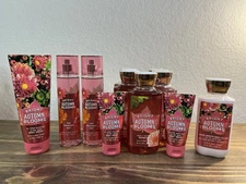 Bath & Body Works BRIGHT AUTUMN BLOOMS Bundle Lot: Mist, Gel, Cream, Lotion RARE