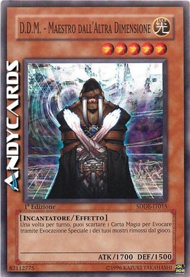 D.D.M. - MEISTER DER ANDEREN DIMENSION   Common   SDDE IT015   1Ed   Yugioh!