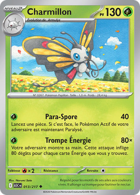 Pokemon Karte Charmillon 013/217 Selten Transzendente Helden