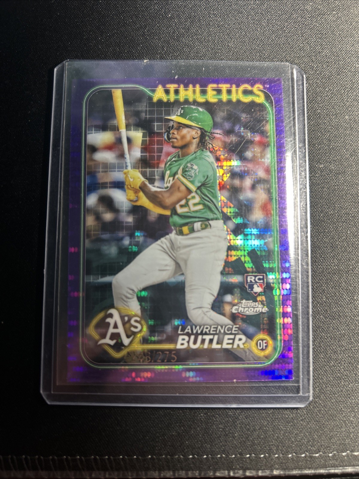 2024 Topps Chrome - Lawrence Butler #5 Purple Sonar Refractor /275 (RC)