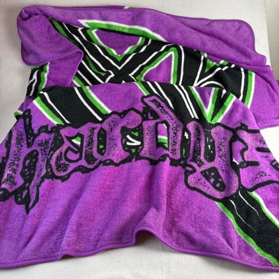 WWE Jeff Hardy Hardy Boyz Fleece Throw Blanket Purple Green Enigma Wrestling