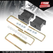 For Chevy Silverado For Gmc 1500 2007-2018 4 Rear Lift Blocks Kit W Ubolts