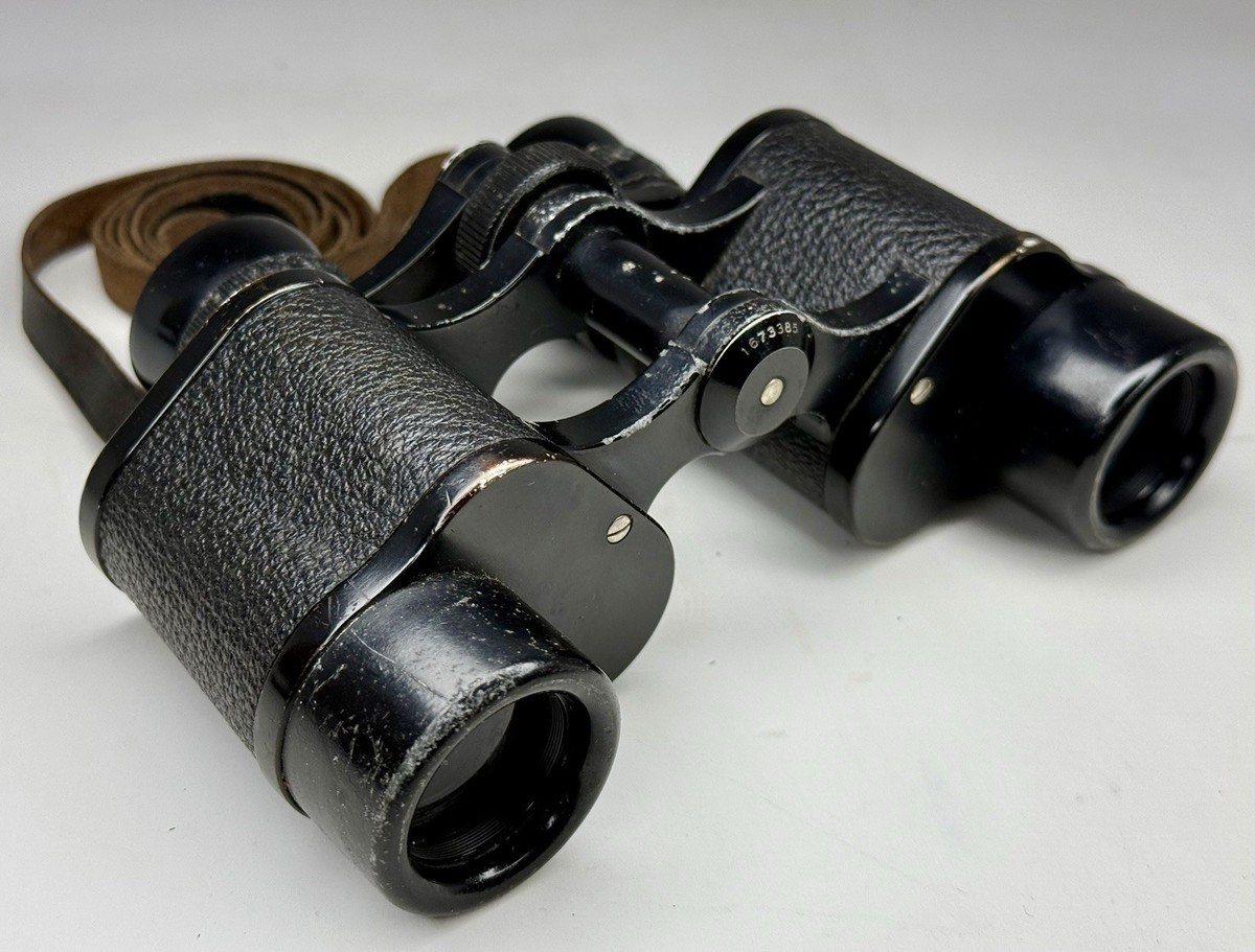 1935 Pre-WWII Carl Zeiss Jena Sportur 6x24 Germany Binoculars In