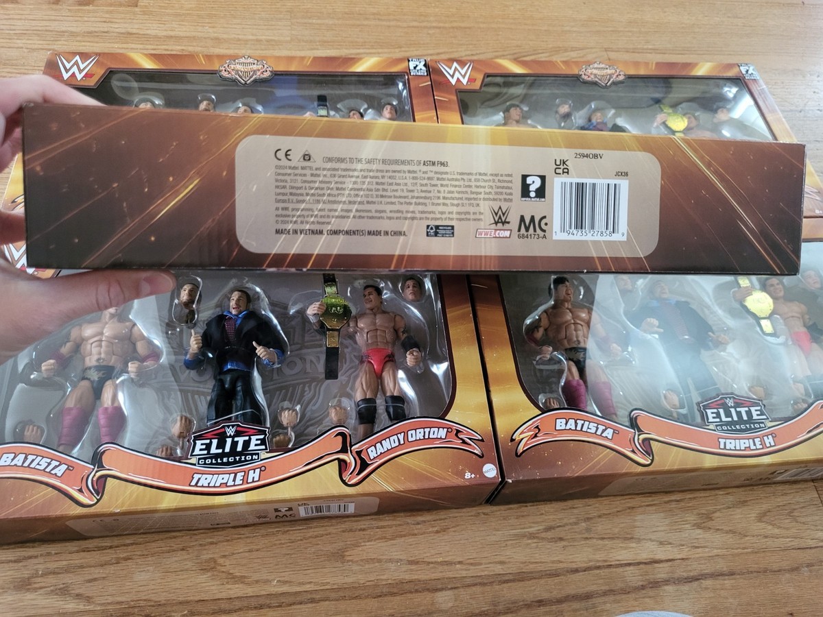 Mattel WWE Elite Evolution Figure Set 3 Pack Triple H Orton