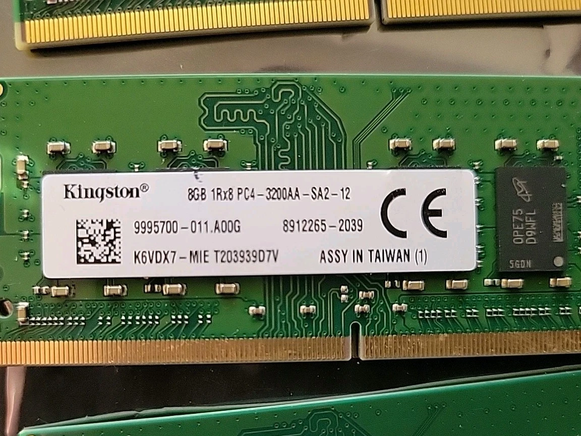 Kingston SO-DIMM Computer Memory (RAM) 8 GB 2 Modules for sale | eBay