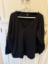 Womens Plus Size Black Sweatshirt TORRID 2 2x