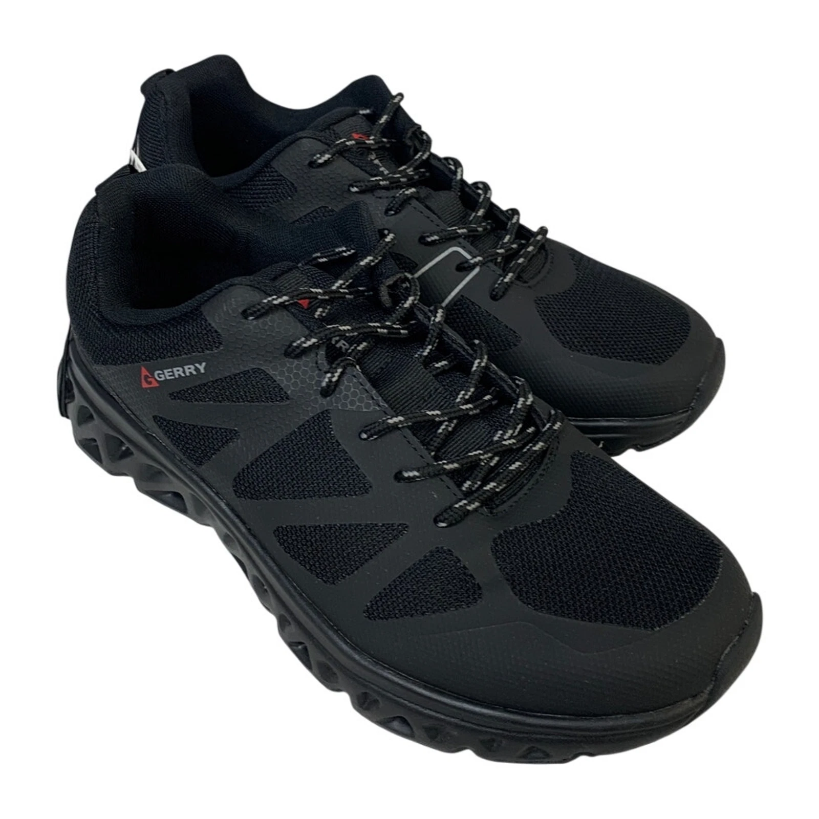 Gerry Mens Size 10 Black Mesh Speed Trail Comfort Insole Lace Up Athletic Shoes