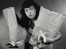 Bettie Page Photo Bunny Yeager Signed Eric Kroll Rare Housewife RARE Banana Pic!