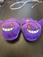 Pokemon Gengar Slippers Size Small Purple Plush Slide Non Slip House Shoes