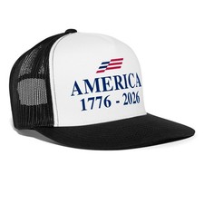 America 1776-2026 Logo  250th Anniversary USA Trucker Hat