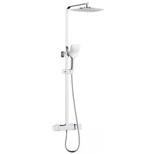 Bristan Craze2 Thermostatic Shower Kit Square Head Chrome CRZ2 SHXDIVCTFF