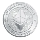 ETHEREUM Cryptocurrency Pure 1oz .999 Silver Round in capsule ETH crypto