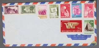 MayfairStamps Vietnam 9 Stamps Air Mail Cover cca_42307