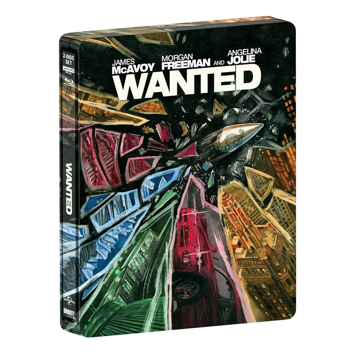 Wanted (2008) - 4K UHD Blu-ray - New & Sealed  - Steelbook - Angelina Jolie