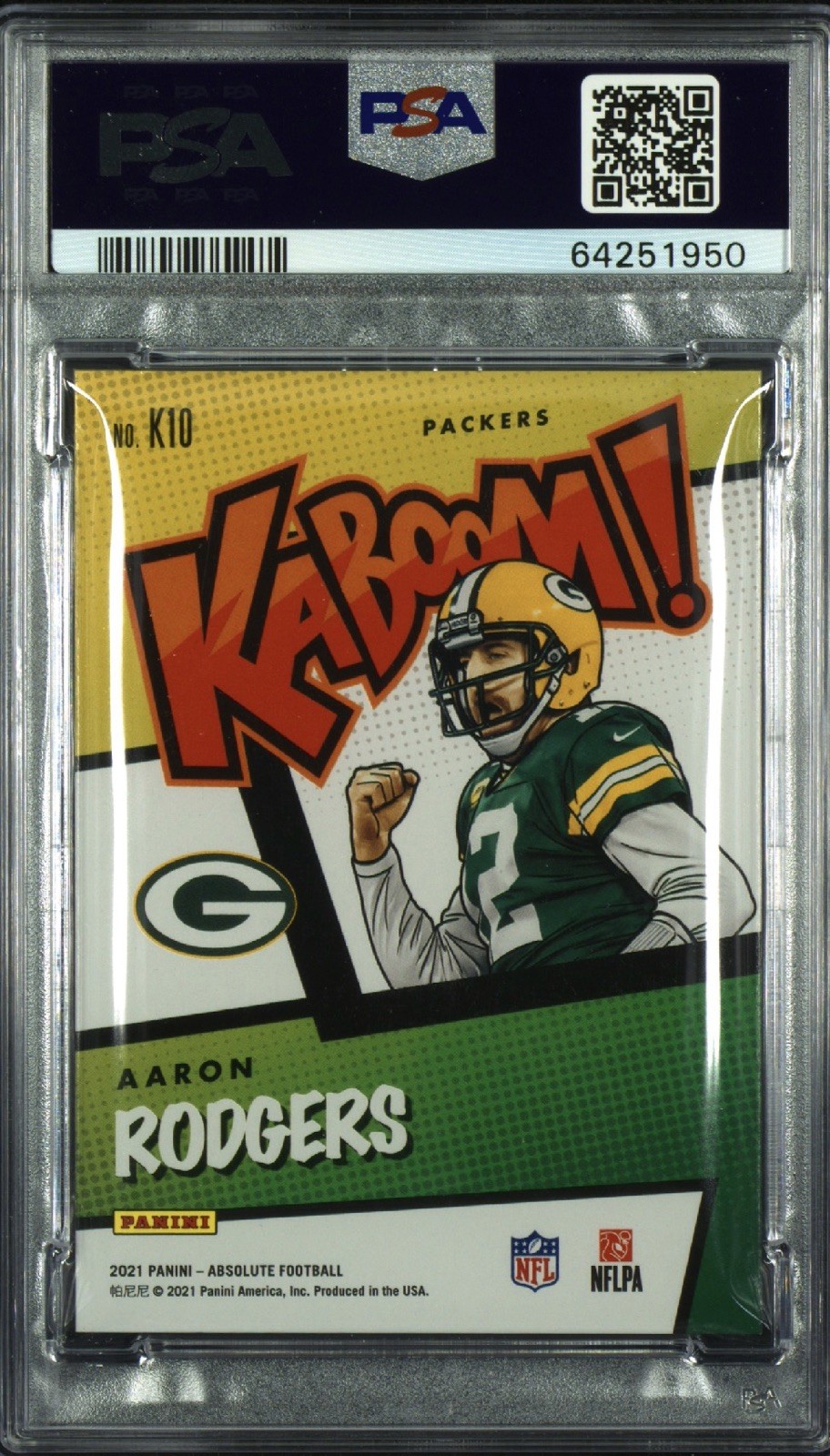 2021 PANINI ABSOLUTE KABOOM! K10 AARON RODGERS PSA 9 eBay Authenticated