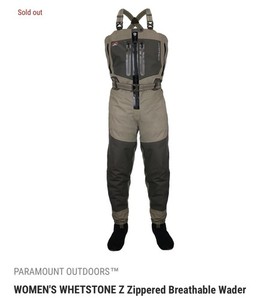 Paramount Women’s whetstone Zippered Breathable Wader Size M