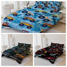 3D Truck Monster Letter Pattern Cartoon Quilt Cover Duvet Cover Comforter set