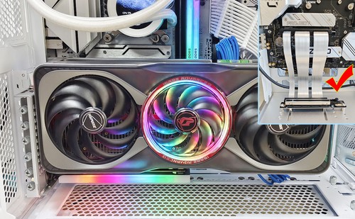 90° PCIE 5.0 Riser Cable X16 GPU Graphics Card Gen5 RTX 5090 Extension Adapter - Picture 7 of 14