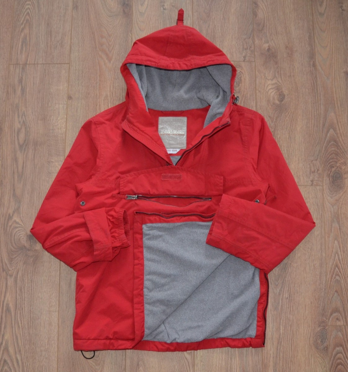 Napapijri Rainforest Winter Men's Anorak Red Jacket Size L Casual