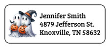 30 personalized Halloween ghost return address labels stickers tags