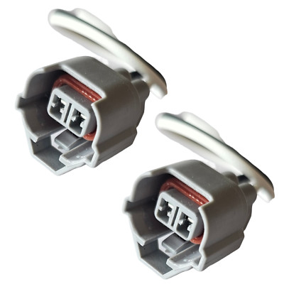 (2 Pc) Electrical Connector of Fuel Injector F897 FJ898 Fits Mazda RX8 R2 1.3L