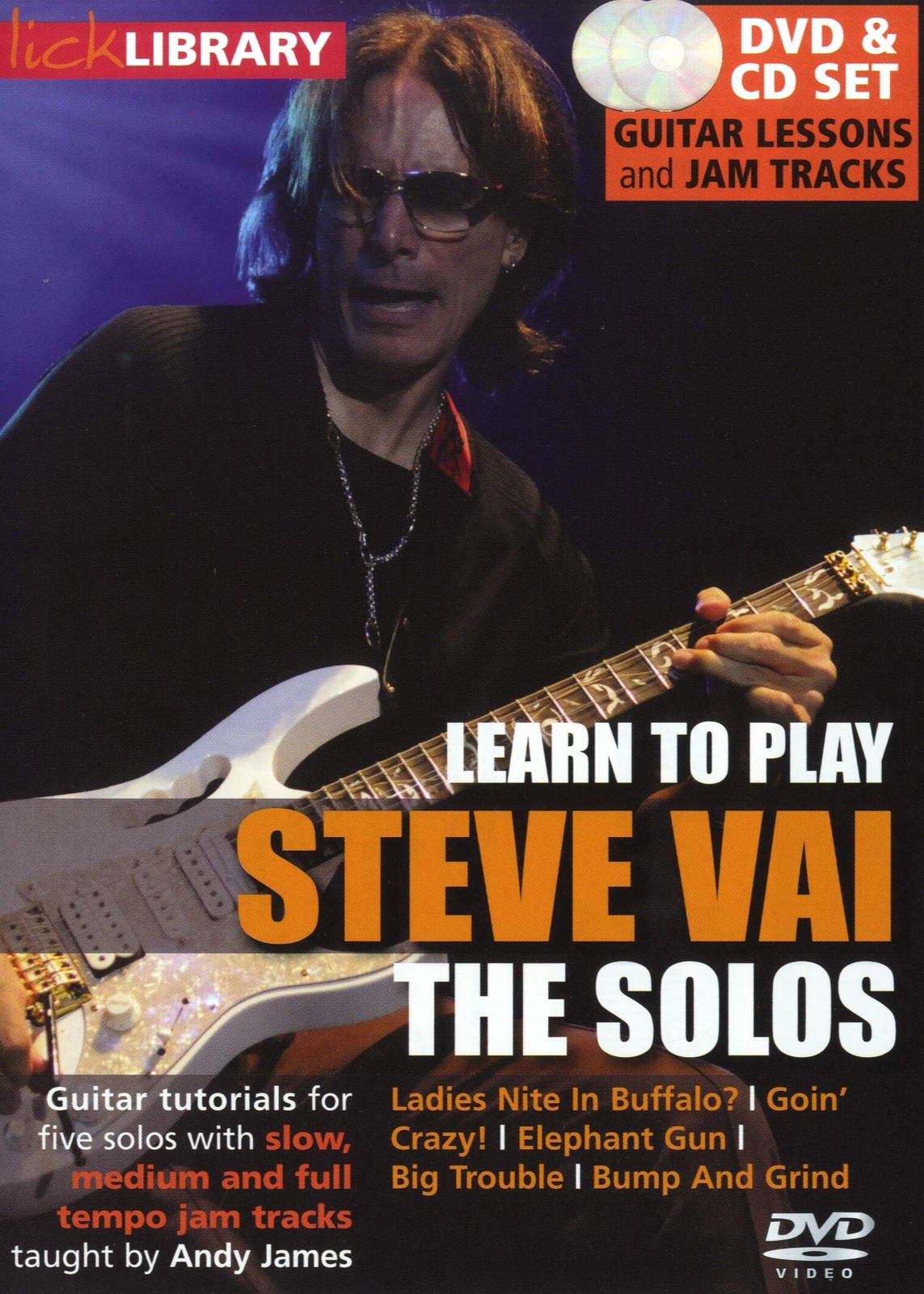 Lick Library: Learn To Play Steve Vai - The Solos (DVD)