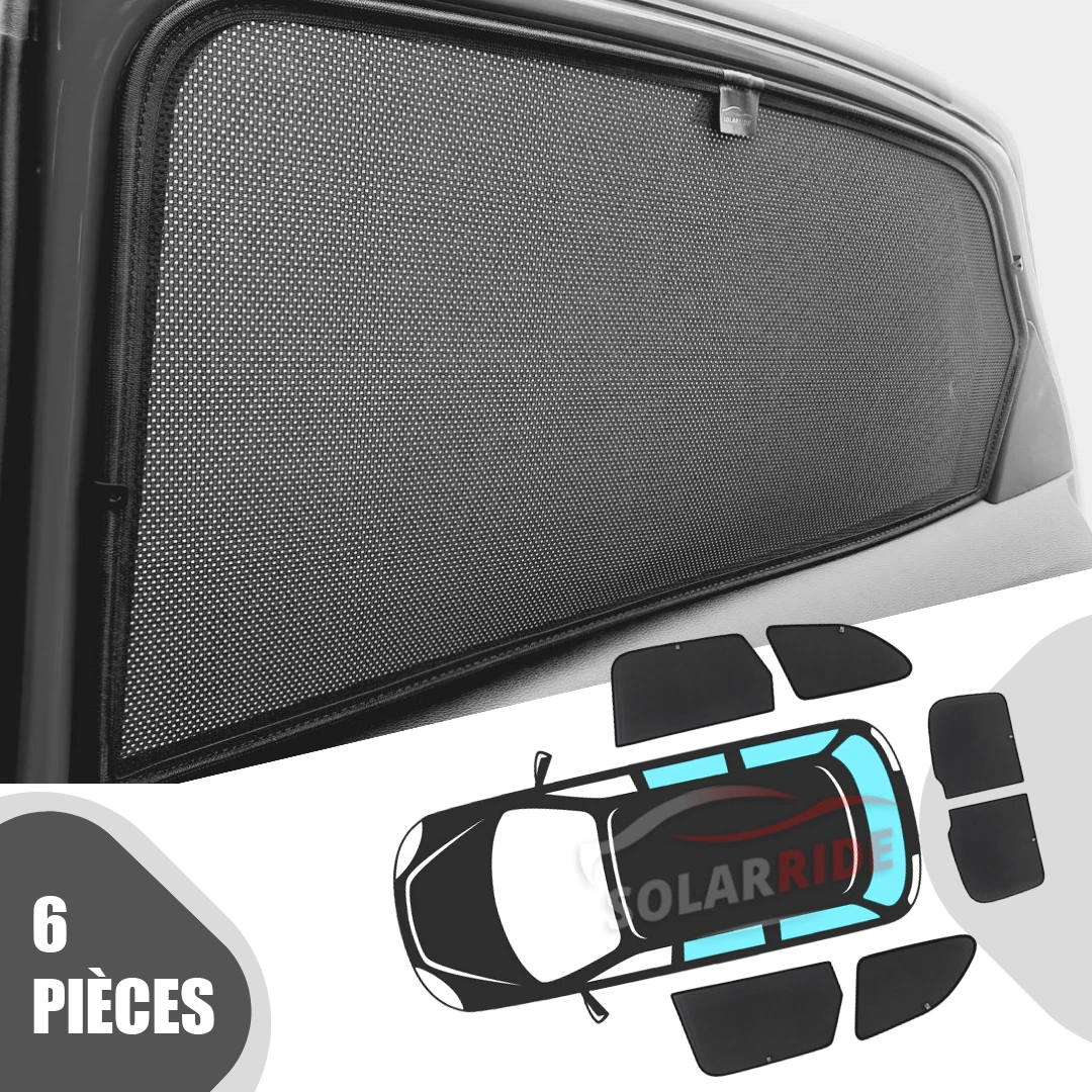 Bloquer Les Rayons Ensemble Couverture Rideau Pare-soleil Pour Toit Ouvrant Panoramique Voiture, Pour VW, Pour Golf, Pour Tiguan, Pour Touran, Pour Passat, Variante Sharan 4 Mouvements Rideau Pare-Sol