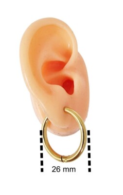 Creoli d'oro ritorti per donna - Impermeabili - Orecchini a cerchio