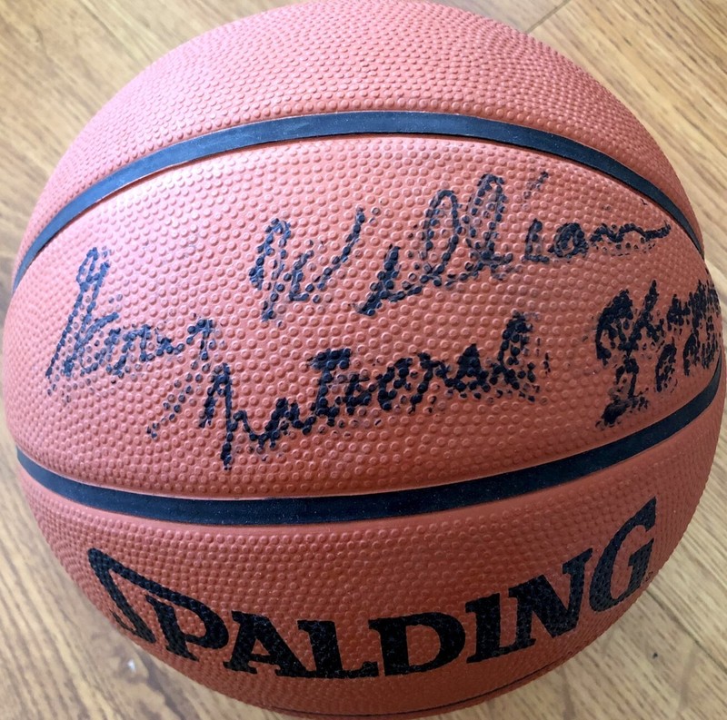 Gary Williams (Maryland) signed Spalding basketball inscribed National Champions