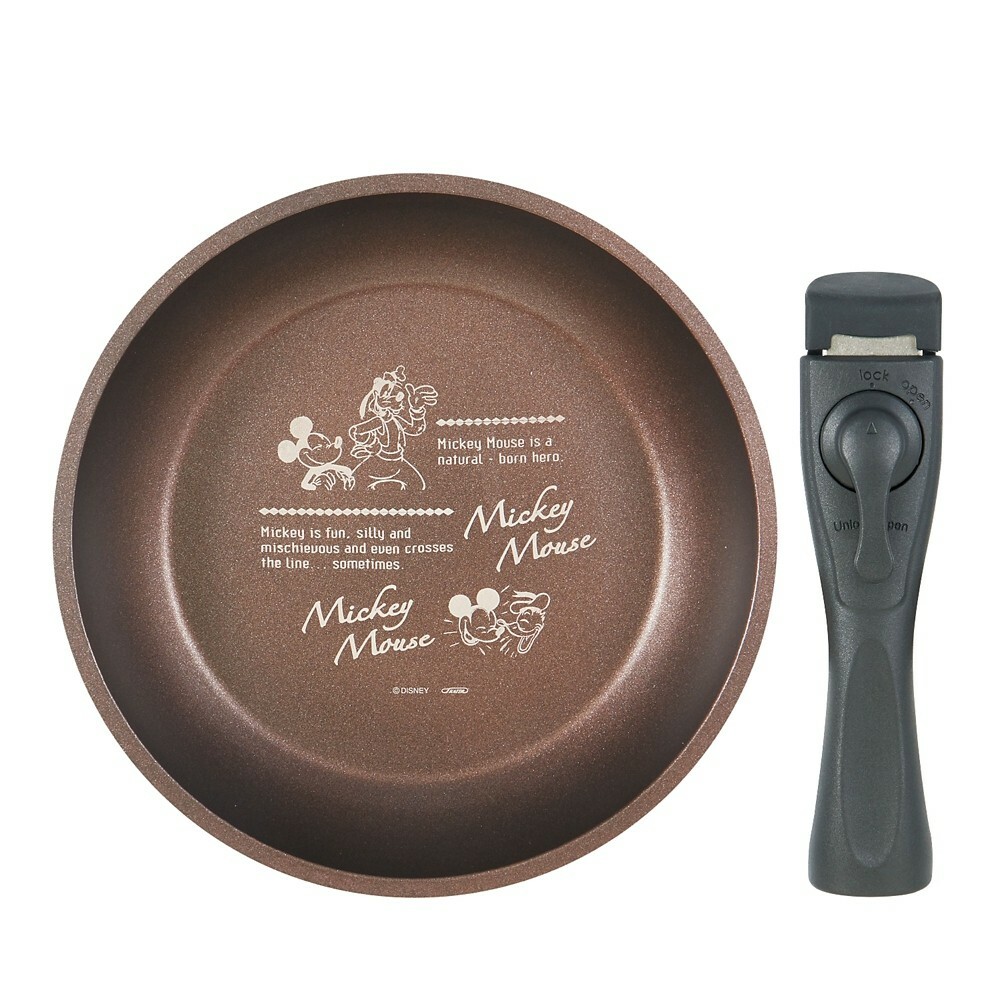 Disney pot and pan set with removable handle Mickey IH/gas flame