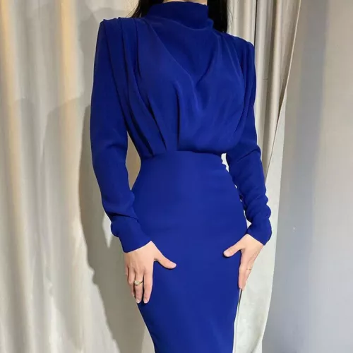 Damen Mode Elegant Party Kleid Cocktail Kleid hohe Taille Abendkleid - Bild 18 von 30