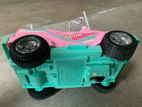 Vintage 1998 Pink Barbie Jeep Wrangler - No Remote / Great Condition - Picture 9 of 12