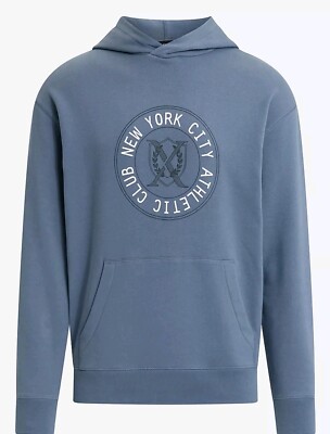Express Varsity Logo Graphic Brushed Fleece Hoodie Size ''M''