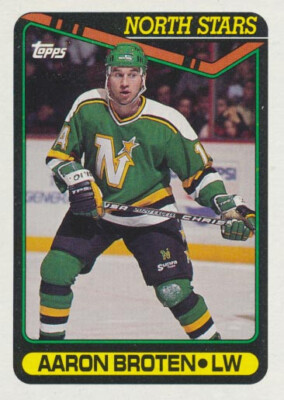 1990-91 Topps #118 AARON BROTEN - Minnesota North Stars