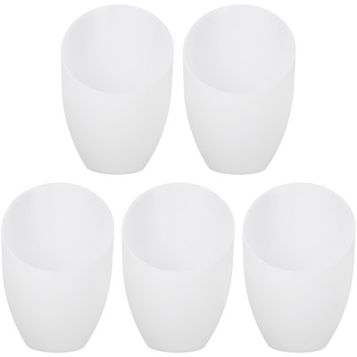 5 pcs geneigte Kopflampenschatten -Hauslampenabdeckung Kunststoff