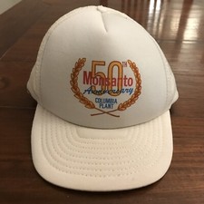 Vintage Monsanto 50th Anniversary Columbia Snapback Mesh Trucker Cap