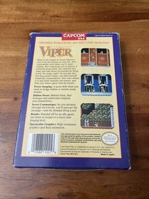 Nintendo NES Code Name Viper Capcom Vintage Video Game Box Manual.