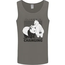 Climate Change Polar Bears Environment Mens Vest Tank Top