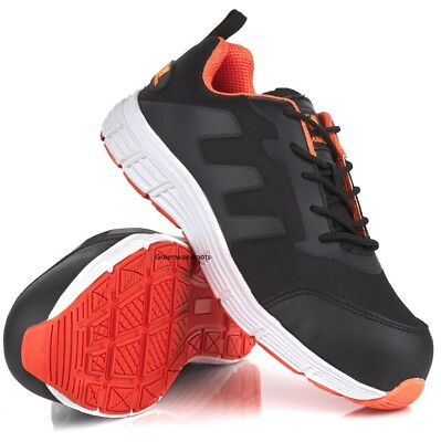 MENS ULTRA LIGHTWEIGHT ALLOY TOE CAP SAFETY TRAINERS WORK SHOE BOOTS SZ  6-14