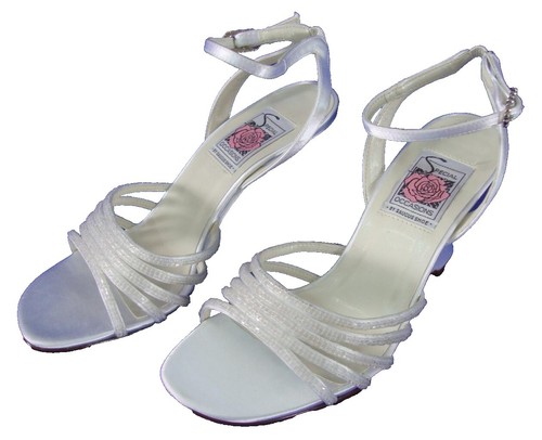 Escarpins Nina 'Touch' - Talons Hauts Ouverts, Satin Brillant Noir, Taille 9.5 US, Neufs Sans Boîte