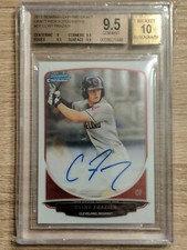 Clint Frazier 2013 Bowman Chrome Draft Pick Autographs #CF BGS 9.5 10 