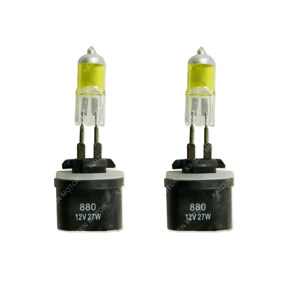 2x 3000K amarelo dourado 880 899 885 884 893 lâmpadas de halogênio farol de neblina DRL - Imagem 2 de 4