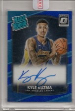 2017 PANINI OPTIC KYLE KUZMA SSP ROOKIE PRIZM AUTOGRAPH #d /49!! LAKERS!!