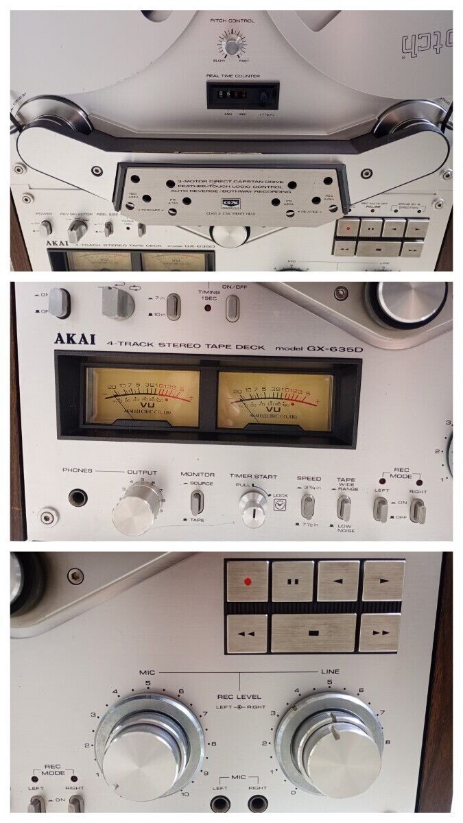 AKAI GX-635D Open Reel Deck Working OK Tape included from AKAI GX-635D Open Reel Deck Working OK Tape included from