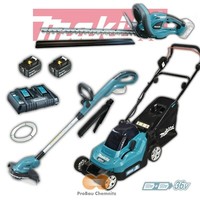 Makita Akku Garten Set DLM382 RasenmäHer DUH523Z DUR181Z, 2 Akkus 18V Und DC18RD