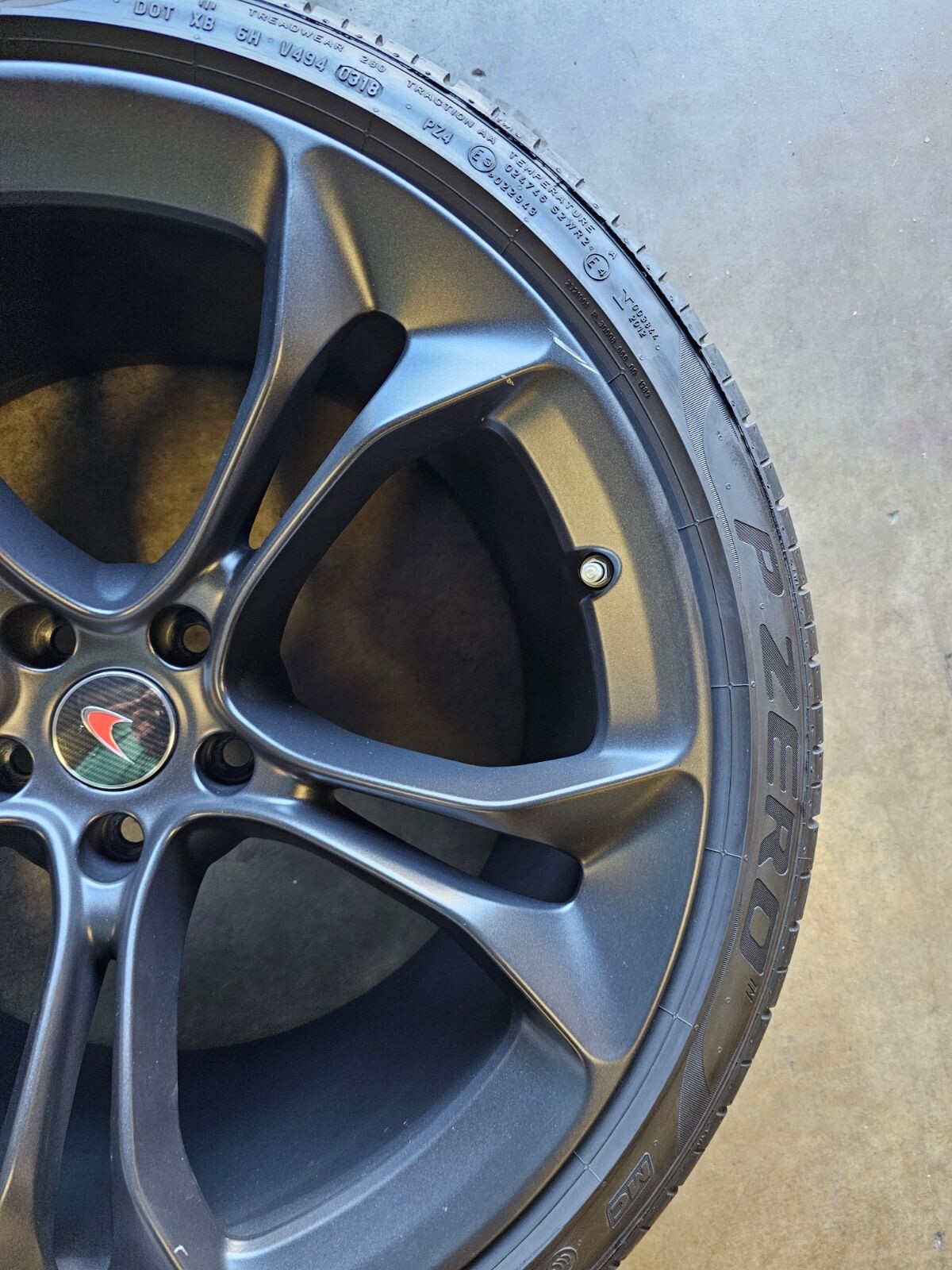 19" 20" LKNEW MCLAREN 720S LIGHTWEIGHT FORGED STEALTH WHEELS TIRES TPMS. ITALY.