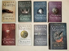 A Game of Thrones Song of Ice and Fire Complete 8 Books Set George RR Martin Lot
